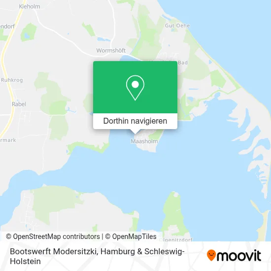 Bootswerft Modersitzki Karte