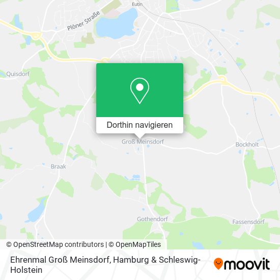 Ehrenmal Groß Meinsdorf Karte