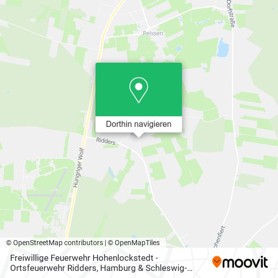 Freiwillige Feuerwehr Hohenlockstedt - Ortsfeuerwehr Ridders Karte