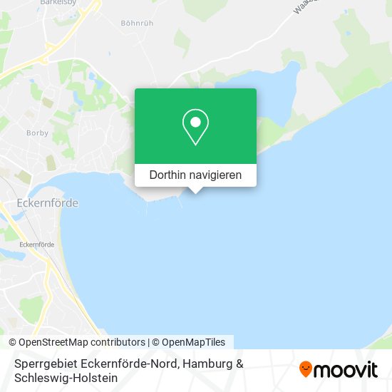 Sperrgebiet Eckernförde-Nord Karte