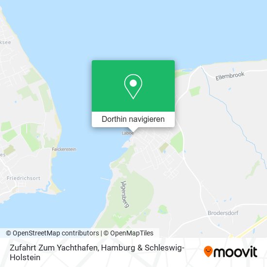 Zufahrt Zum Yachthafen Karte