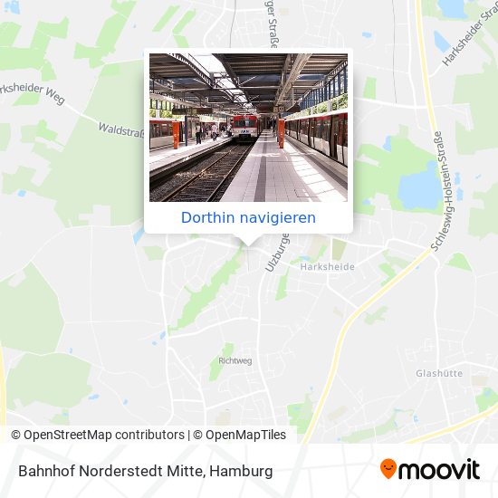 Bahnhof Norderstedt Mitte Karte