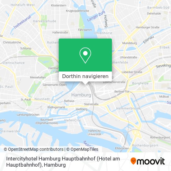 Intercityhotel Hamburg Hauptbahnhof (Hotel am Hauptbahnhof) Karte