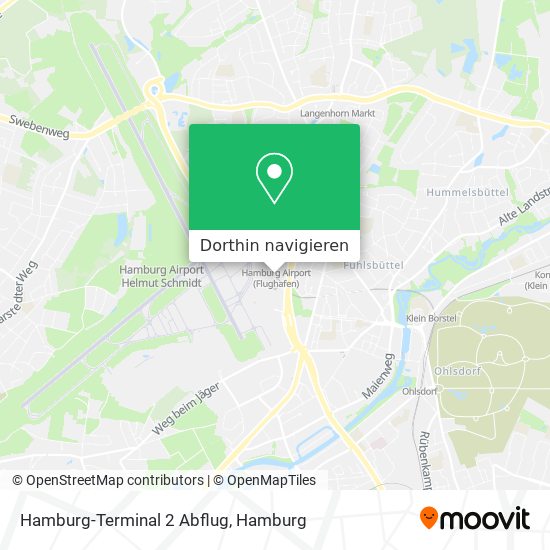 Hamburg-Terminal 2 Abflug Karte
