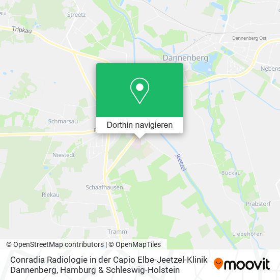 Conradia Radiologie in der Capio Elbe-Jeetzel-Klinik Dannenberg Karte
