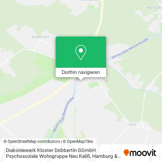 Diakoniewerk Kloster Dobbertin GGmbH Psychosoziale Wohngruppe Neu Kaliß Karte