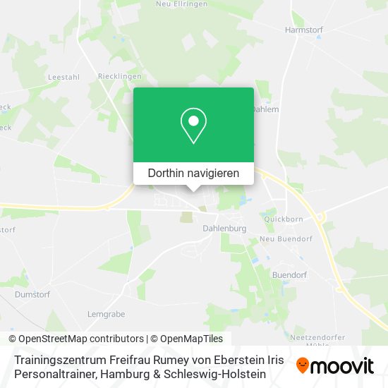 Trainingszentrum Freifrau Rumey von Eberstein Iris Personaltrainer Karte