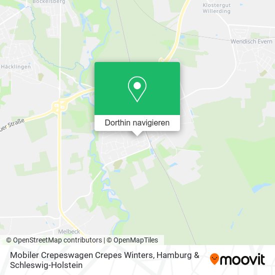 Mobiler Crepeswagen Crepes Winters Karte