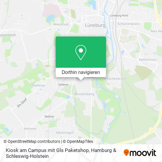 Kiosk am Campus mit Gls Paketshop Karte