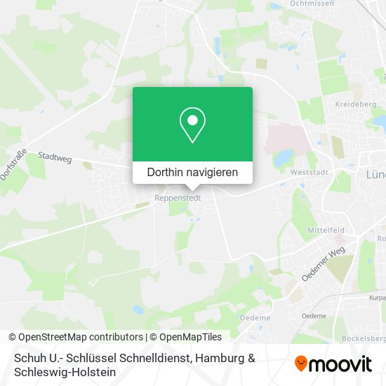 Schuh U.- Schlüssel Schnelldienst Karte