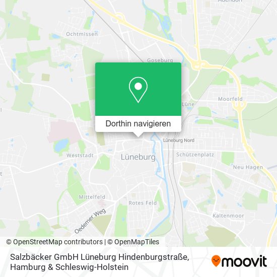Salzbäcker GmbH Lüneburg Hindenburgstraße Karte