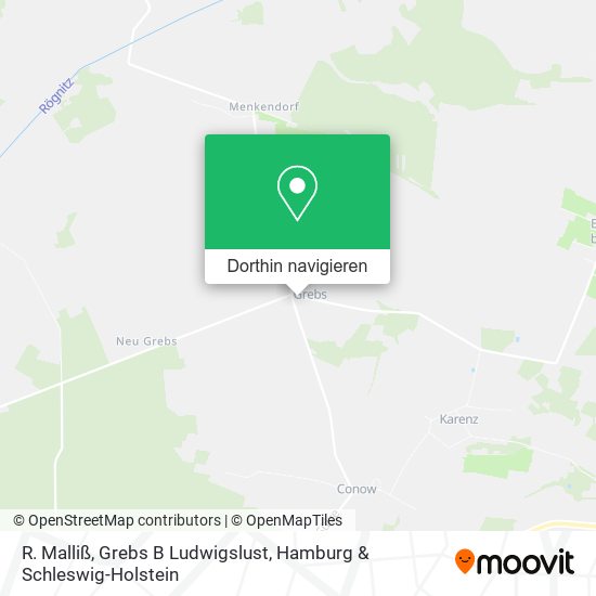 R. Malliß, Grebs B Ludwigslust Karte