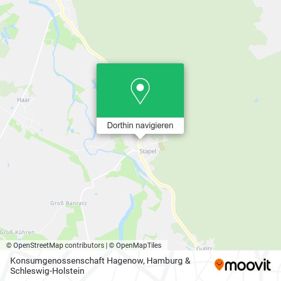 Konsumgenossenschaft Hagenow Karte