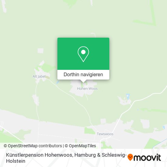 Künstlerpension Hohenwoos Karte