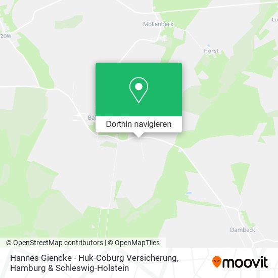 Hannes Giencke - Huk-Coburg Versicherung Karte