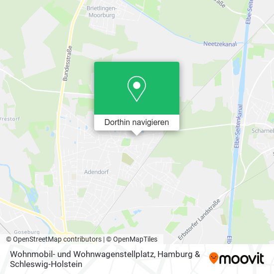 Wohnmobil- und Wohnwagenstellplatz Karte