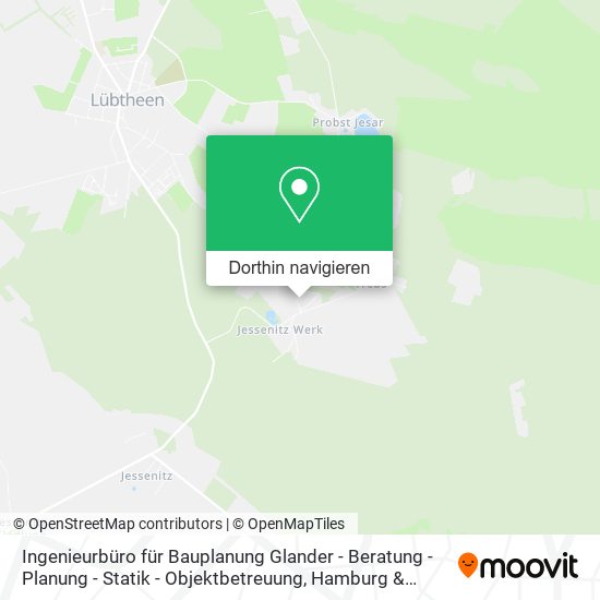 Ingenieurbüro für Bauplanung Glander - Beratung - Planung - Statik - Objektbetreuung Karte