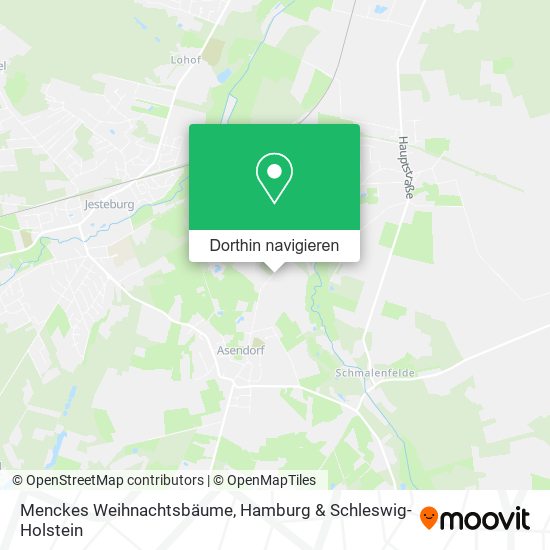 Menckes Weihnachtsbäume Karte