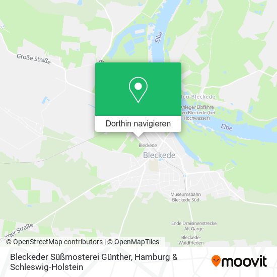 Bleckeder Süßmosterei Günther Karte