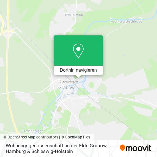 Wohnungsgenossenschaft an der Elde Grabow Karte