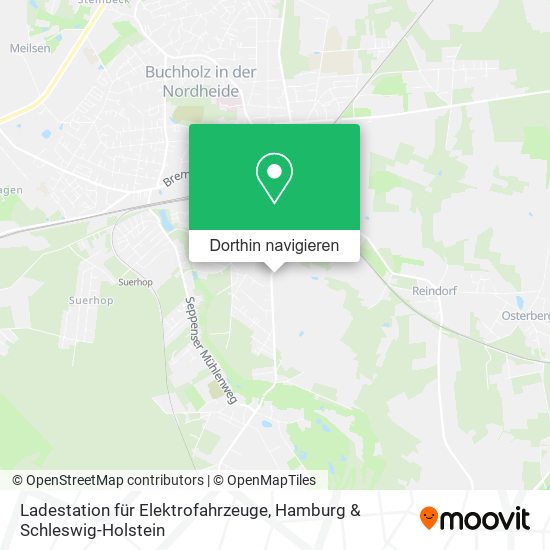 Ladestation für Elektrofahrzeuge Karte