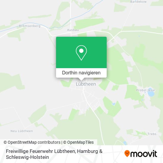 Freiwillige Feuerwehr Lübtheen Karte