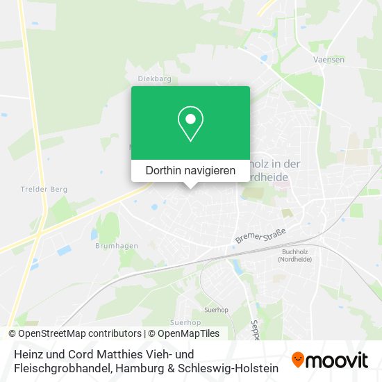 Heinz und Cord Matthies Vieh- und Fleischgrobhandel Karte