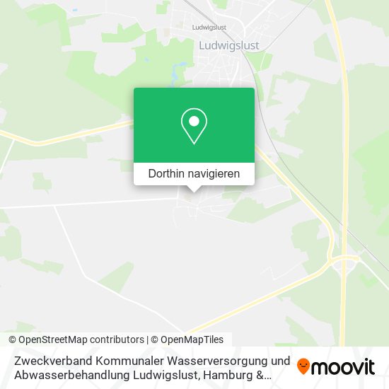 Zweckverband Kommunaler Wasserversorgung und Abwasserbehandlung Ludwigslust Karte