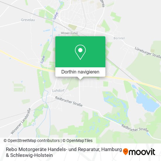 Rebo Motorgeräte Handels- und Reparatur Karte