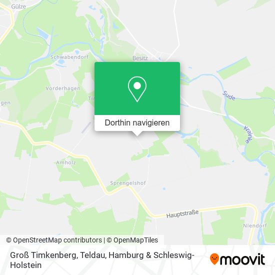 Groß Timkenberg, Teldau Karte