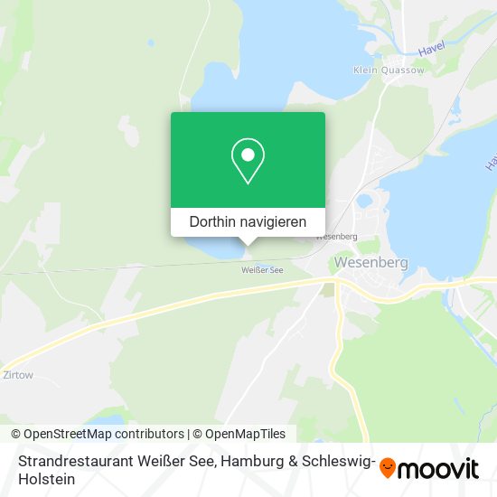 Strandrestaurant Weißer See Karte