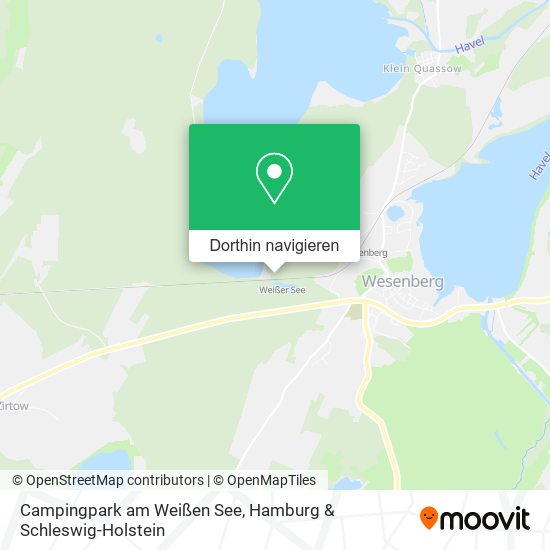 Campingpark am Weißen See Karte