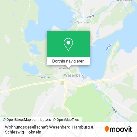 Wohnungsgesellschaft Wesenberg Karte