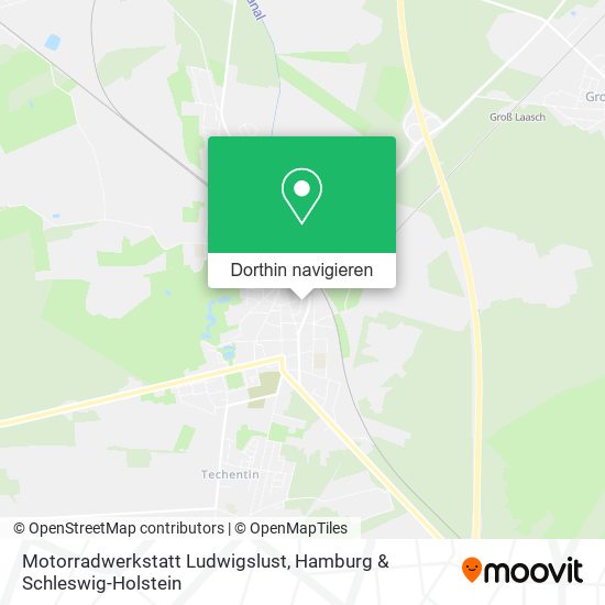 Motorradwerkstatt Ludwigslust Karte