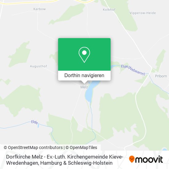 Dorfkirche Melz - Ev.-Luth. Kirchengemeinde Kieve-Wredenhagen Karte