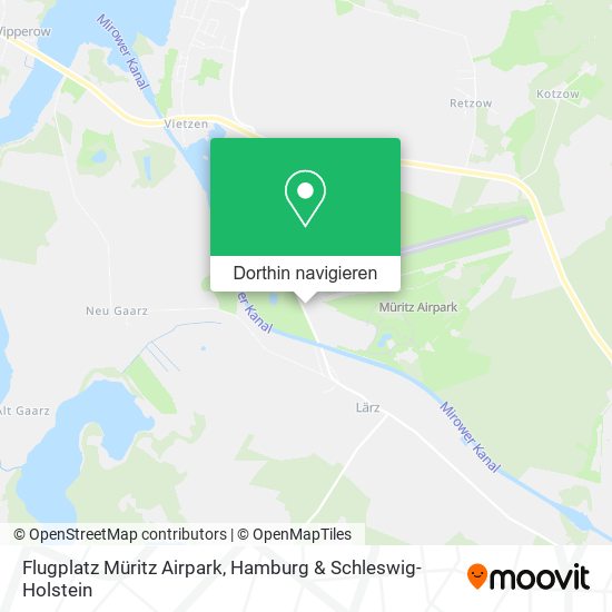 Flugplatz Müritz Airpark Karte