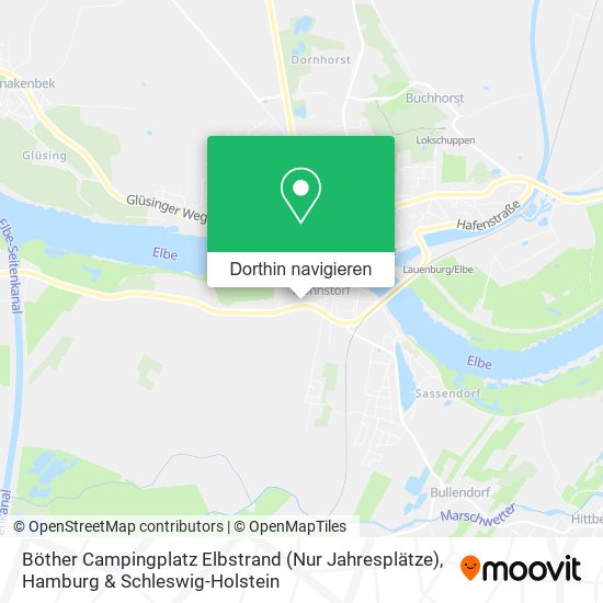 Böther Campingplatz Elbstrand (Nur Jahresplätze) Karte