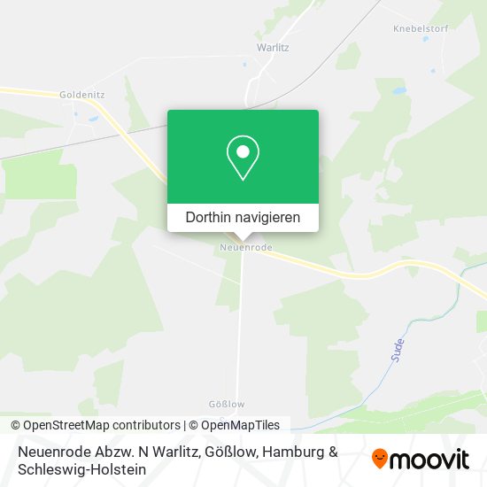 Neuenrode Abzw. N Warlitz, Gößlow Karte