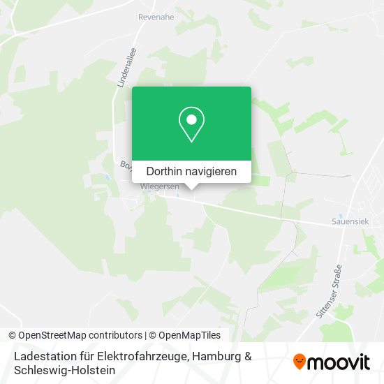 Ladestation für Elektrofahrzeuge Karte