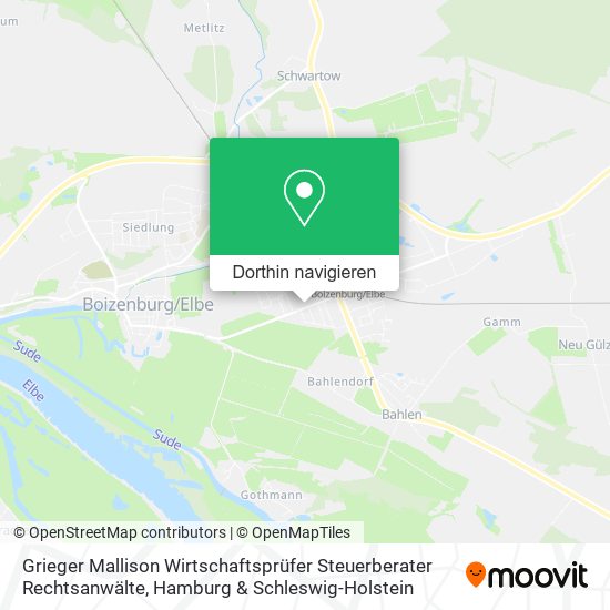 Grieger Mallison Wirtschaftsprüfer Steuerberater Rechtsanwälte Karte