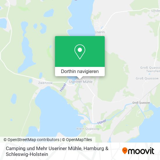 Camping und Mehr Useriner Mühle Karte