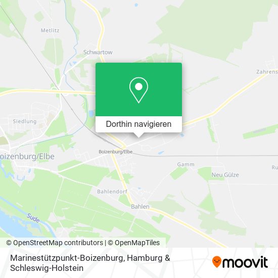 Marinestützpunkt-Boizenburg Karte
