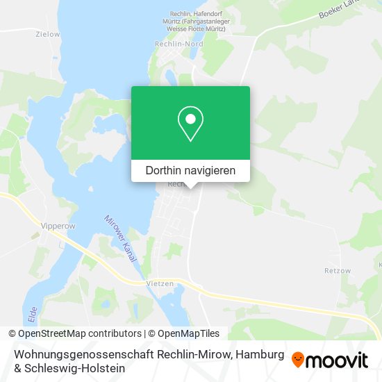 Wohnungsgenossenschaft Rechlin-Mirow Karte