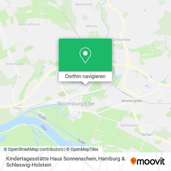 Kindertagesstätte Haus Sonnenschein Karte