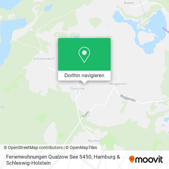 Ferienwohnungen Qualzow See 5450 Karte