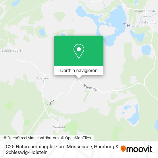 C25 Naturcampingplatz am Mössensee Karte