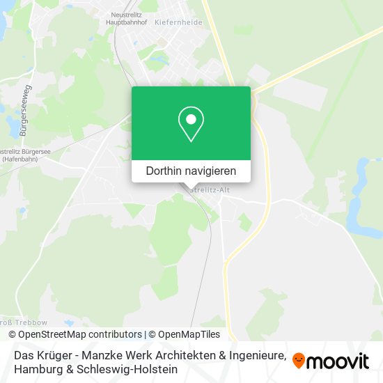 Das Krüger - Manzke Werk Architekten & Ingenieure Karte