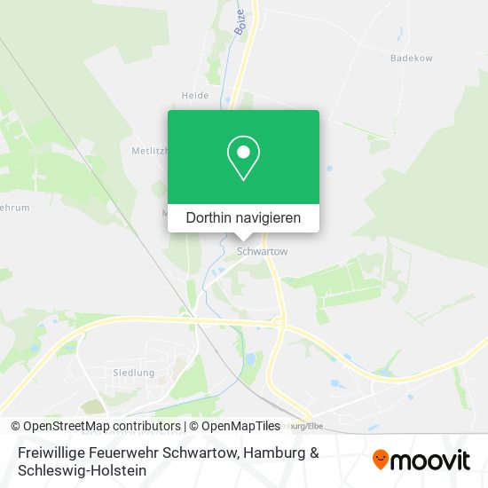 Freiwillige Feuerwehr Schwartow Karte