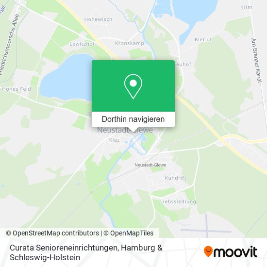 Curata Senioreneinrichtungen Karte