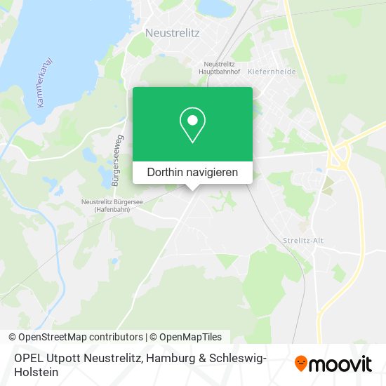 OPEL Utpott Neustrelitz Karte